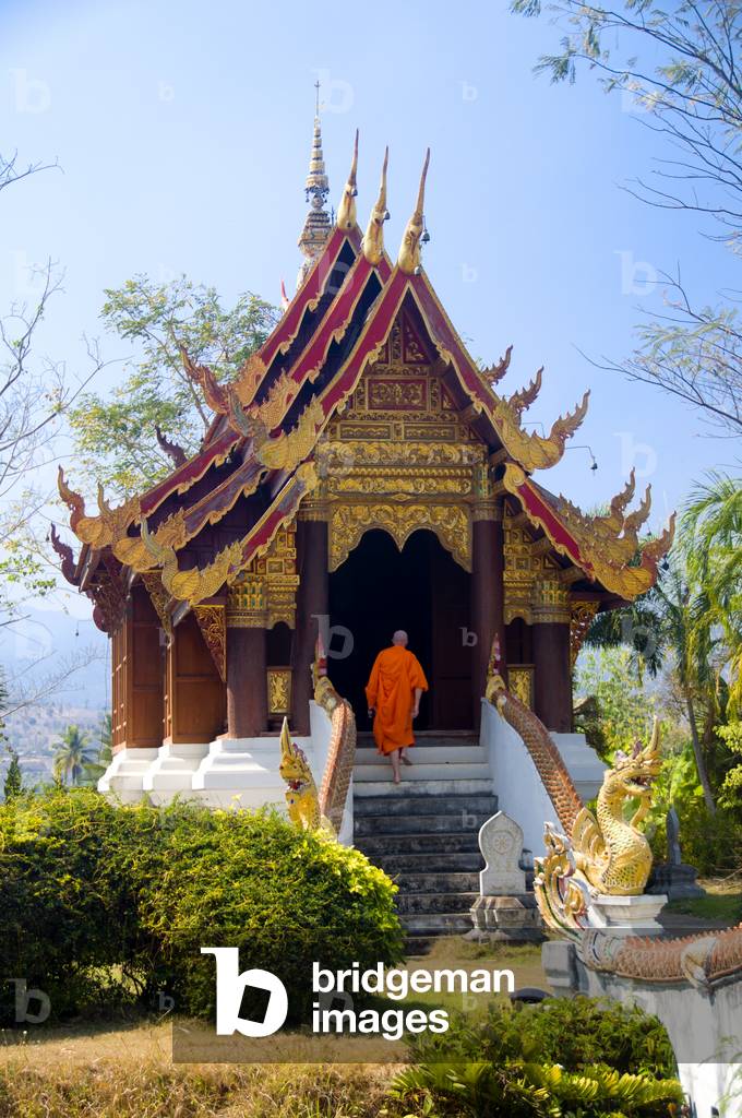 Thailand: Ubosot (ordination hall), Wat Pa Daet, Mae Chaem, Chiang Mai Province