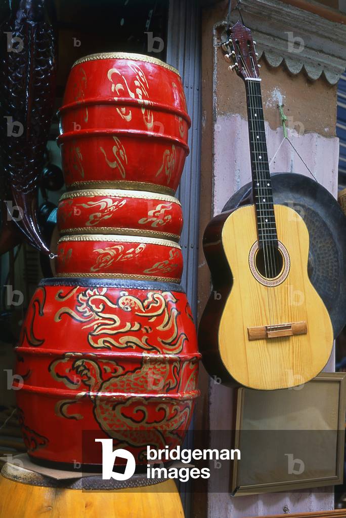 Vietnam: Musical instruments for sale in Hanoi's Old Quarter