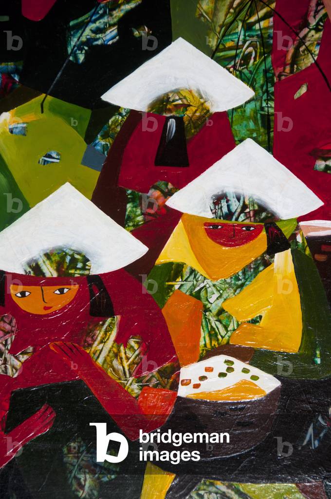 Vietnam: An example of modern Vietnamese painting using oil paints. Styles, both traditoinal and modern, vary tremendously in Vietnamese art