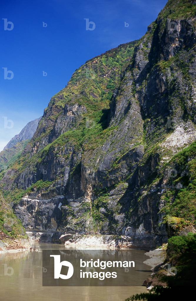 China: The entrance to Tiger Leaping Gorge north of Lijiang, Yunnan Province