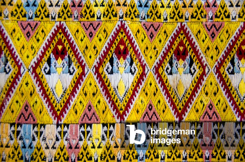 Thailand: Tin chok (weaving) design, Mae Chaem, Chiang Mai Province