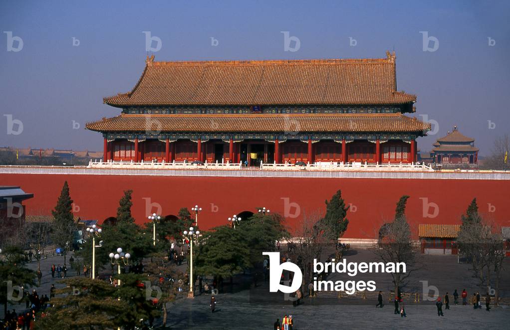 China: Duanmen (Upright Gate) and square leading to the Forbidden City (Zijin Cheng), Beijing