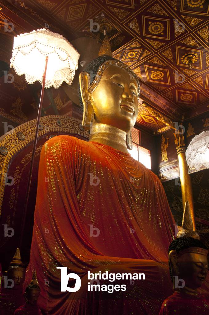 Burma / Myanmar: Buddha at 19th century Wat Par Lyeng, Kyaing Tong (Kengtung), Shan State. Photographed 2015