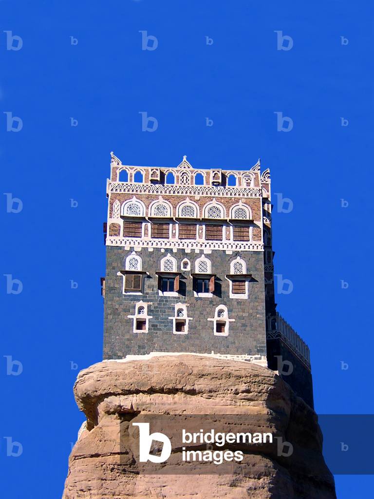 Yemen: Dar al-Hajar, also known as 'The Rock Palace', former summer retreat of the Yemeni imams, Wadi Dhahr, near Sana'a