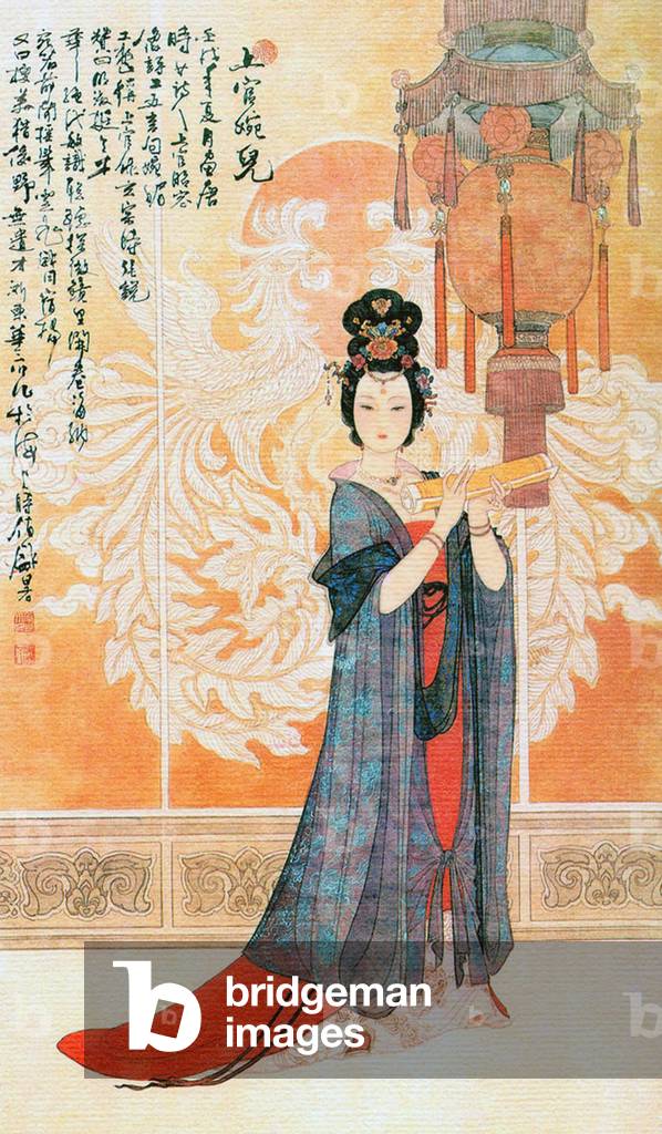 China: Shangguan Wan'er (664-710), imperial consort of Emperor Zhongzong of Tang (705-710).