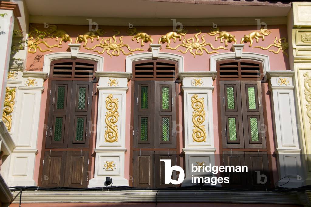 Thailand: Soi Rommanee, Sino-Portuguese-style street in old Phuket town, Phuket