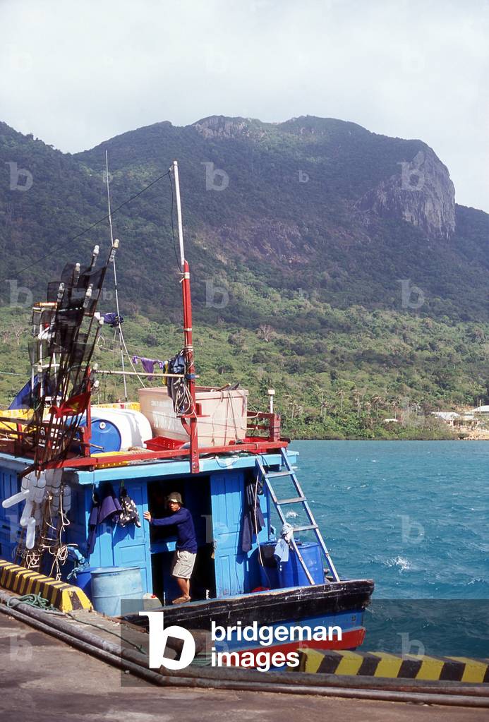 Vietnam: Fishing boat, Con Son Island, Con Dao National Park, Con Dao Archipelago