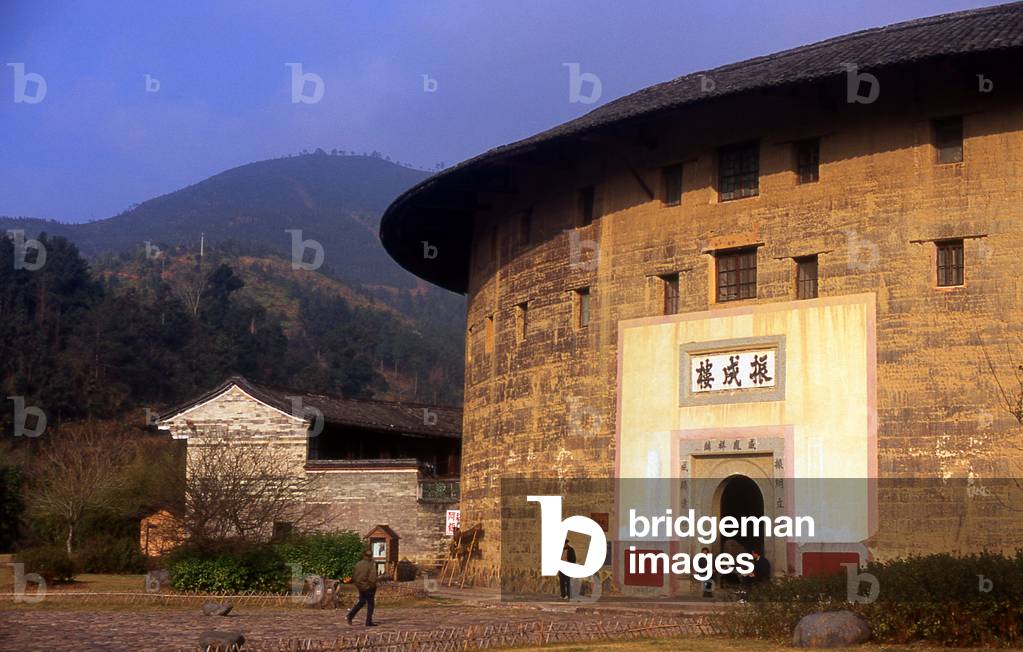 China: Zhenchang Lou Hakka Tower near Hukeng, Yongding County, Fujian Province