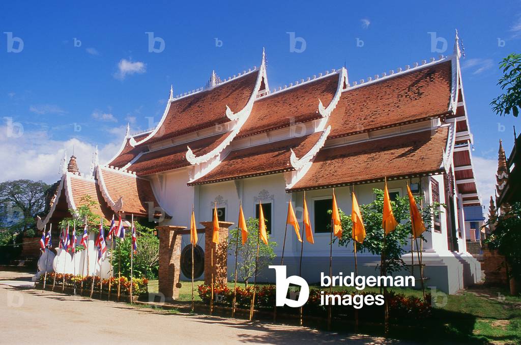 Thailand: The new viharn at Wat Chetlin, Chiang Mai, northern Thailand