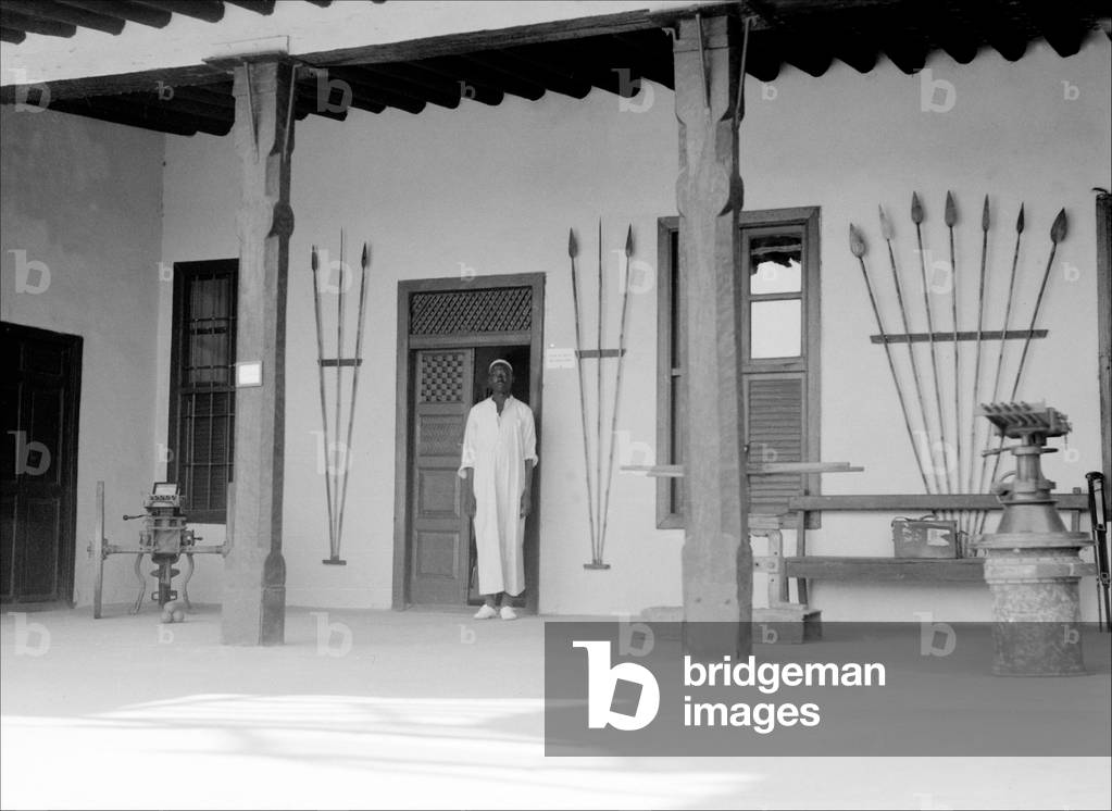 Sudan: A door keeper at the house of the former Mahdi, Omdurman, 1936