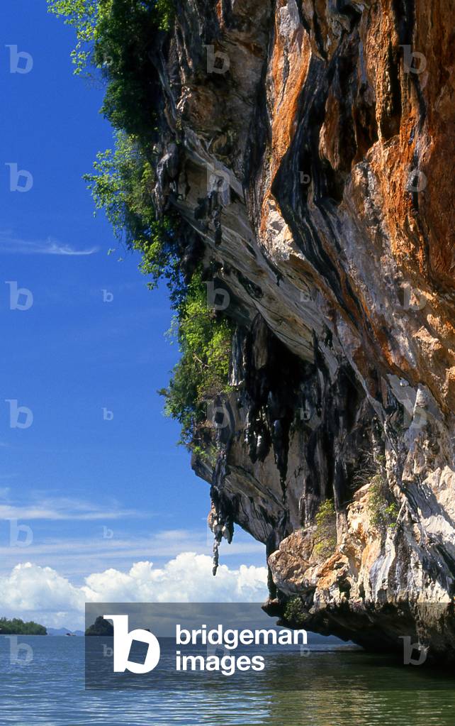 Thailand: Limestone stack near Ko Khao Khian, Ao Phang Nga (Phangnga Bay) National Park, Phang Nga Province
