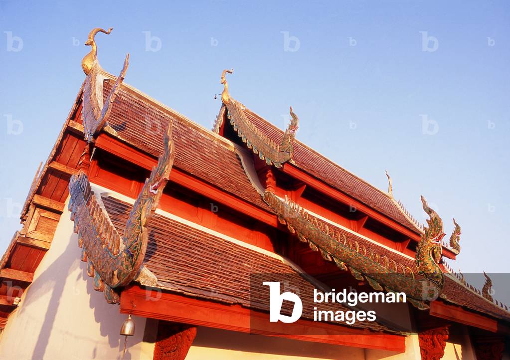 Thailand: Viharn, Wat Phrathat Doi Kham, Chiang Mai, northern Thailand