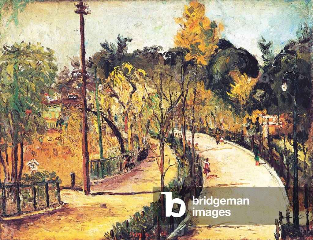 China / Taiwan: 'Ueno Park' (Tokyo, Japan), oil on canvas, Chen Cheng-po / Chen Chengbo (1895-1947), 1927