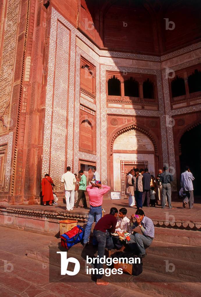 India: Buland Darwaza (Victory Gate), entrance to the Jama Masjid, Fatehpur Sikri, Uttar Pradesh