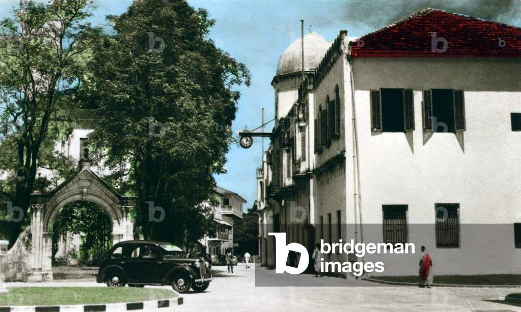 Tanzania / Zanzibar: The High Court building, c. 1950