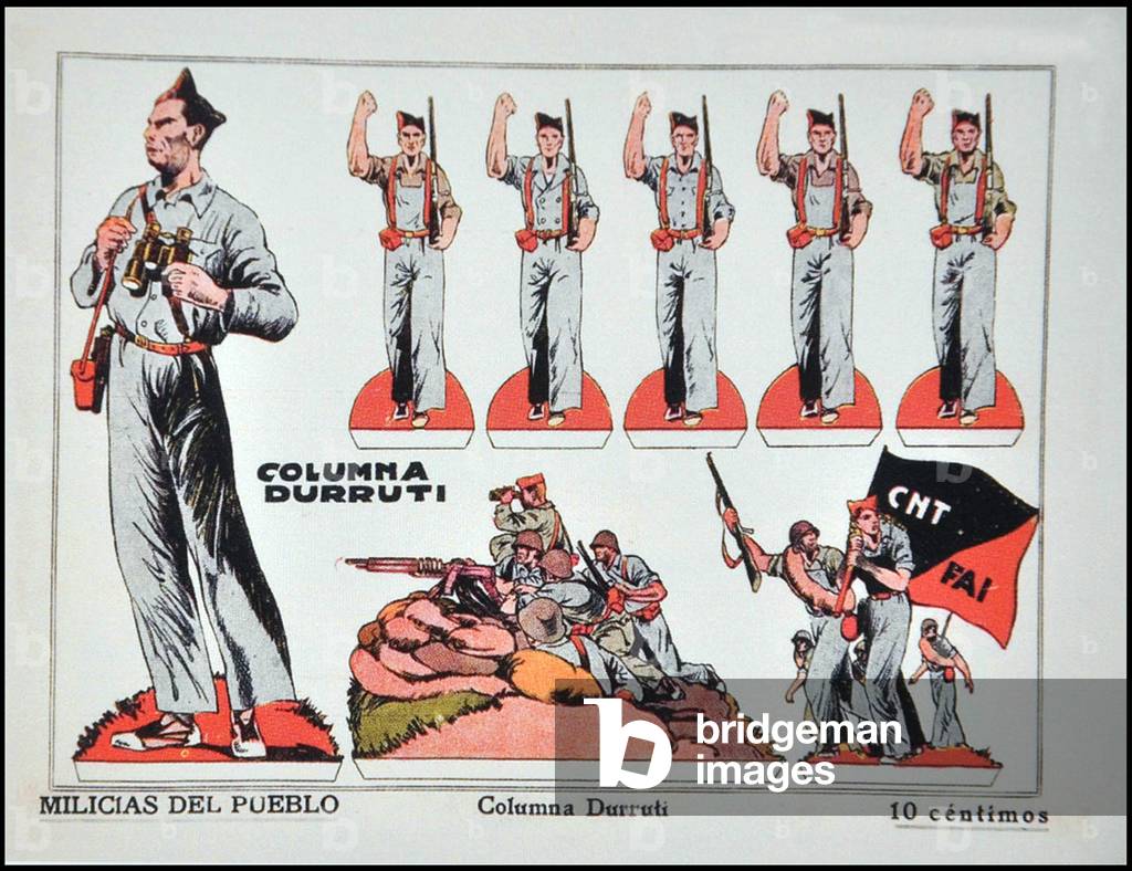 Spain: Columna Durruti - Militias of the People, Spanish Civil War (1936-1939), c. 1936