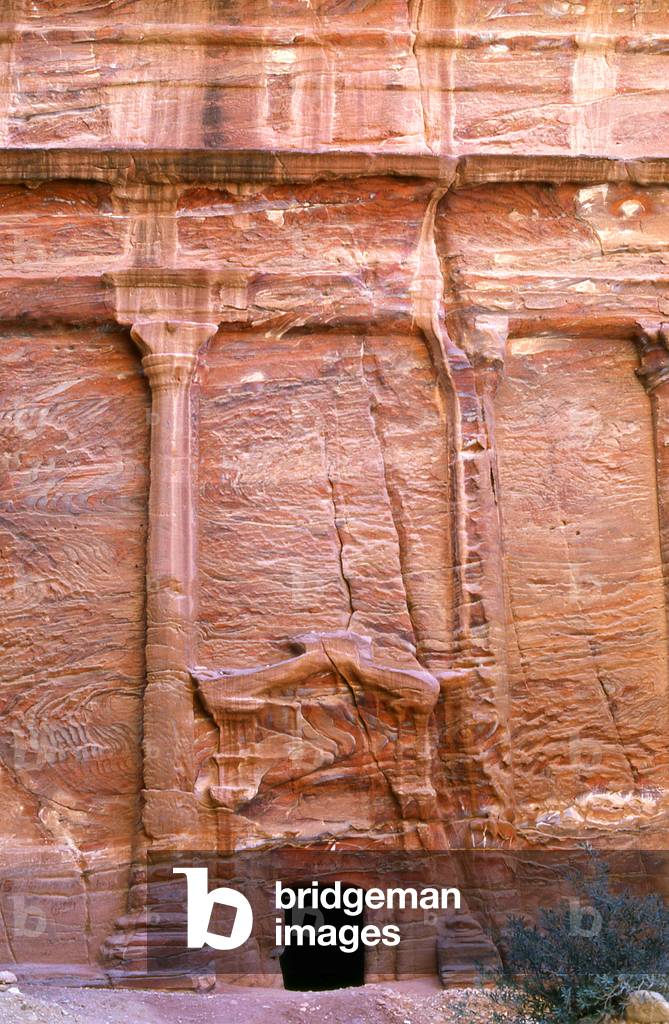 Jordan: A Nabataean tomb in the Street of Facades, Petra