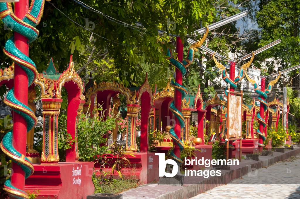 Thailand: Buddhas by days of the week, Wat Phra Nang Sang, Phuket