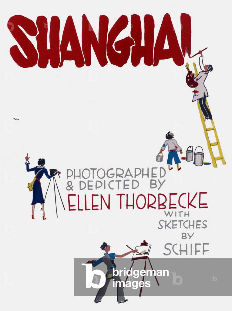 China: Title page of 'Shanghai', by Ellen Thorbecke with Sketches by Friedrich Schiff (Shanghai, 1940)