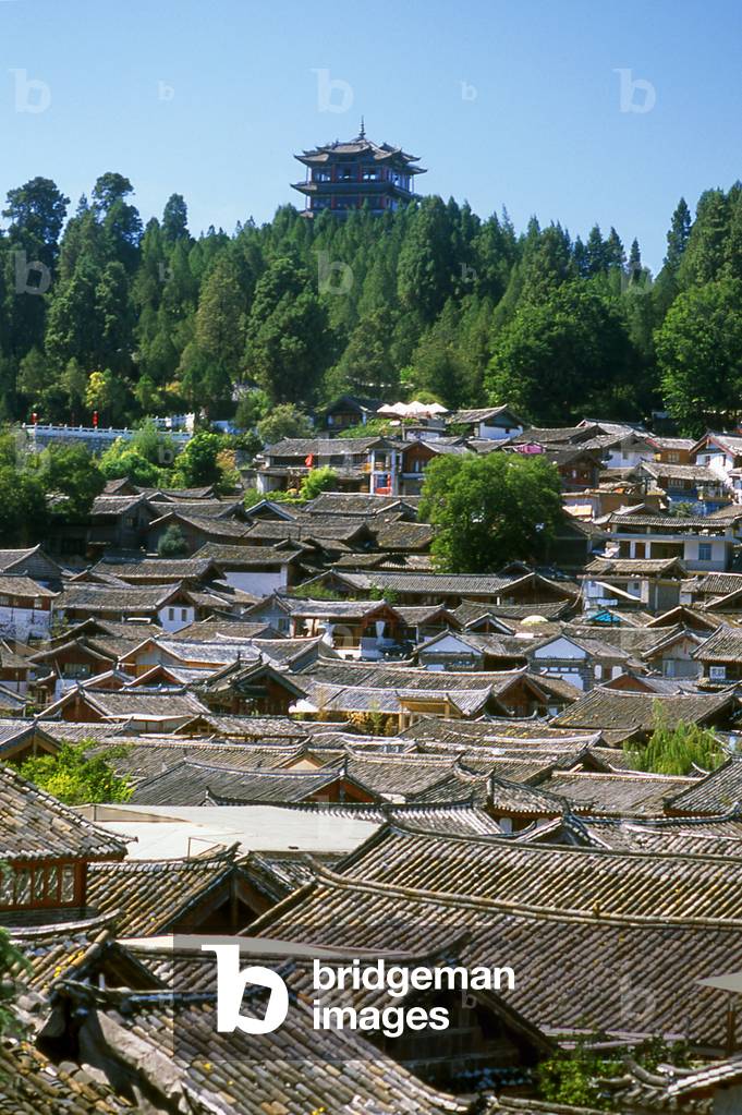 China: View over Lijiang Old Town, Yunnan Province