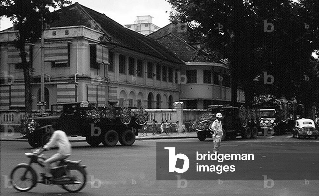 Vietnam: Bot Catinat, the infamous former Rue Catinat Police Station, after it had been transformed into the The South Vietnamese Interior Ministry at 164 Tu Do, pictured in 1965