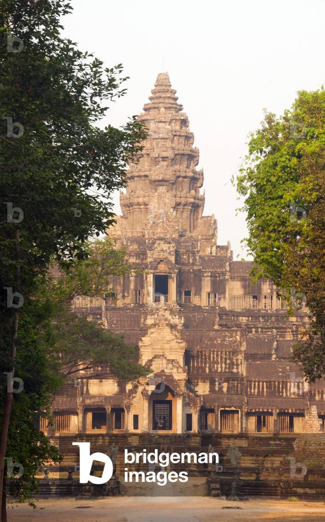 Cambodia: View of Angkor Wat from the eastern entrance