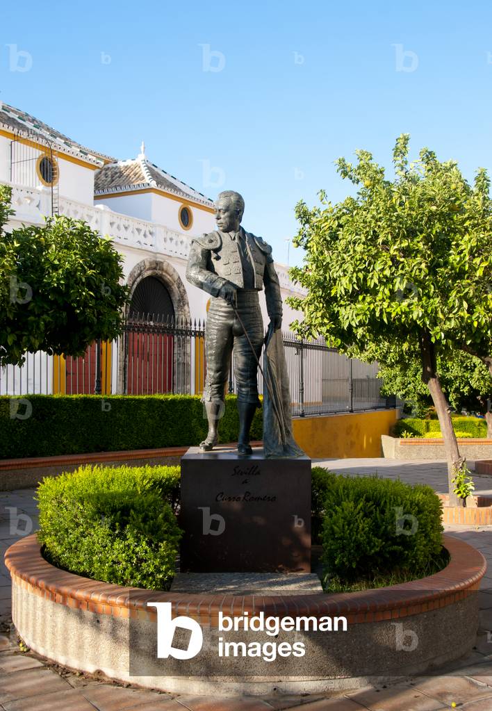 Statue of Francisco Romero Lopez, Spain, c.2000 (photo)