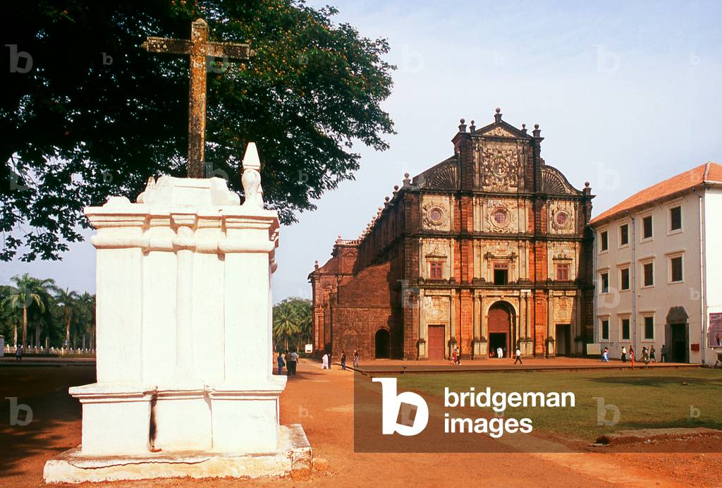 India: The Basilica of Bom Jesus houses St. Francis Xaviers tomb, Old Goa, Goa