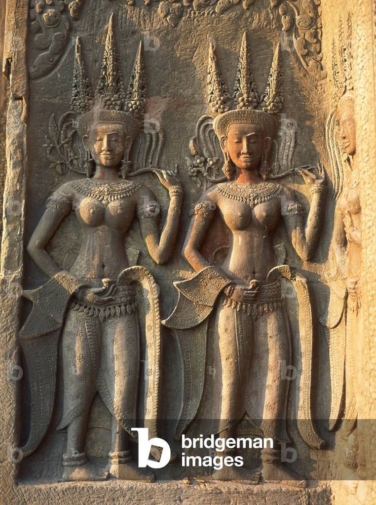 Cambodia: Apsaras (Celestial Nymph) adorn Angkor Wat