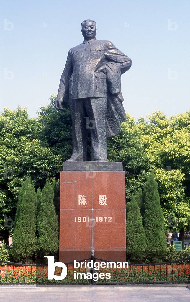 China: Mayor of Shanghai, Chen Yi, on the Bund (Zhongshan Donglu), Shanghai