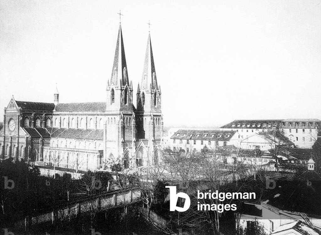 China: Shanghai's Xujiahui Cathedral (St Ignatius Cathedral) was built between 1906 and 1910