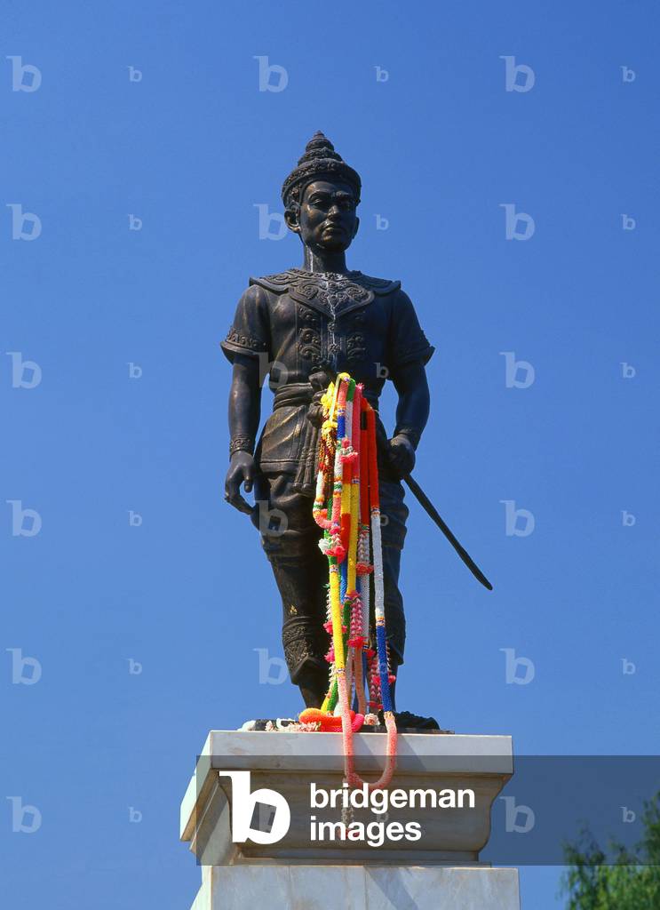 Thailand: King Mangrai (1239 - 1311) memorial, Chiang Rai, northern Thailand