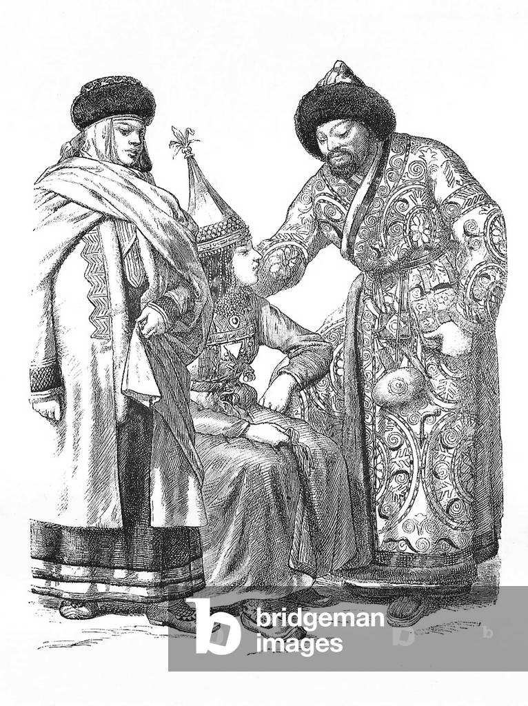 Germany / Burma: left to right, Guberniya (Governor) of Tomsk, Kyrgyz Woman and Man, 