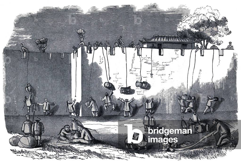 CXhina: 'Sale of Plunder at Shanghai', First Opium War, 1839-1842