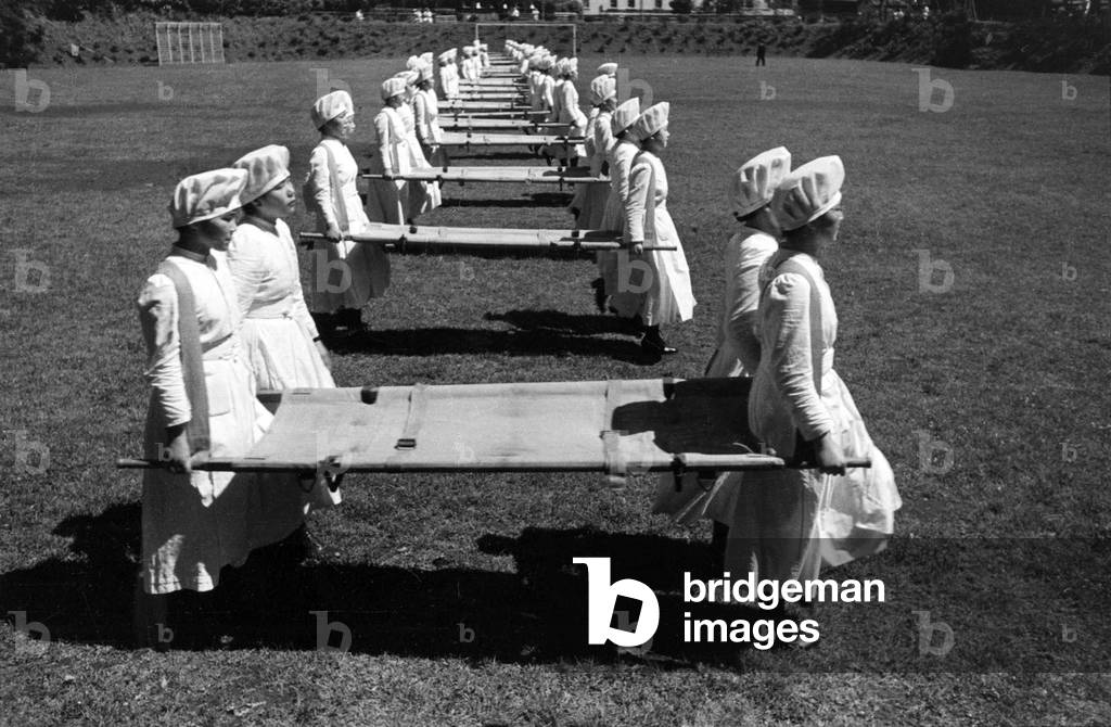 Japan: Red Cross Exercises, Azabu, Tokyo. Ken Domon (1909 - 1990), 1938