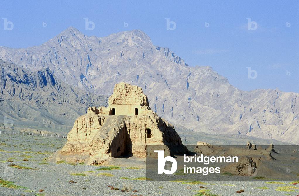 China: Zhaoguli Buddhist Temple, Subashi Ancient City (Subashi Gucheng), Kuqa, Xinjiang Province
