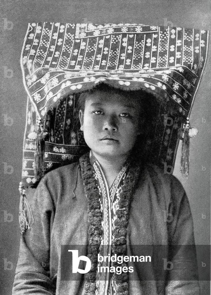 Thailand: A Yao Mien woman in northern Thailand, c. 1900