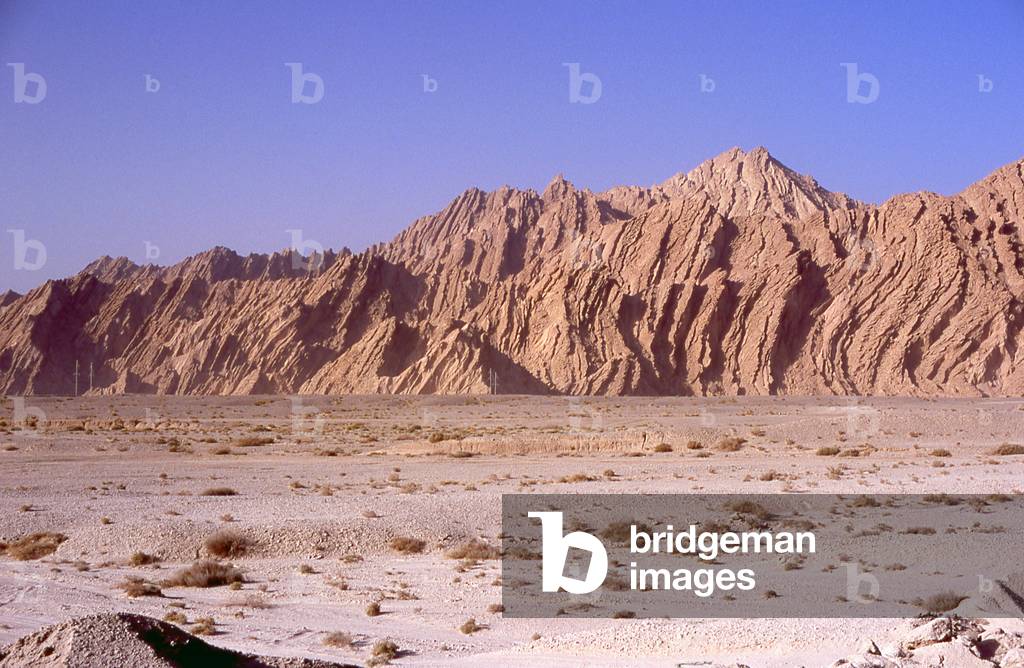 China: Yanshui Gou or 'Saltwater Gulley' near Kuqa, Xinjiang Province