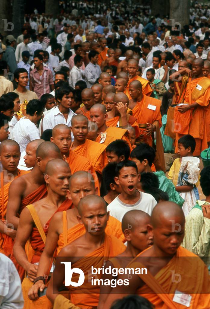 Cambodia: Buddhist monks and novices, Angkor Thom