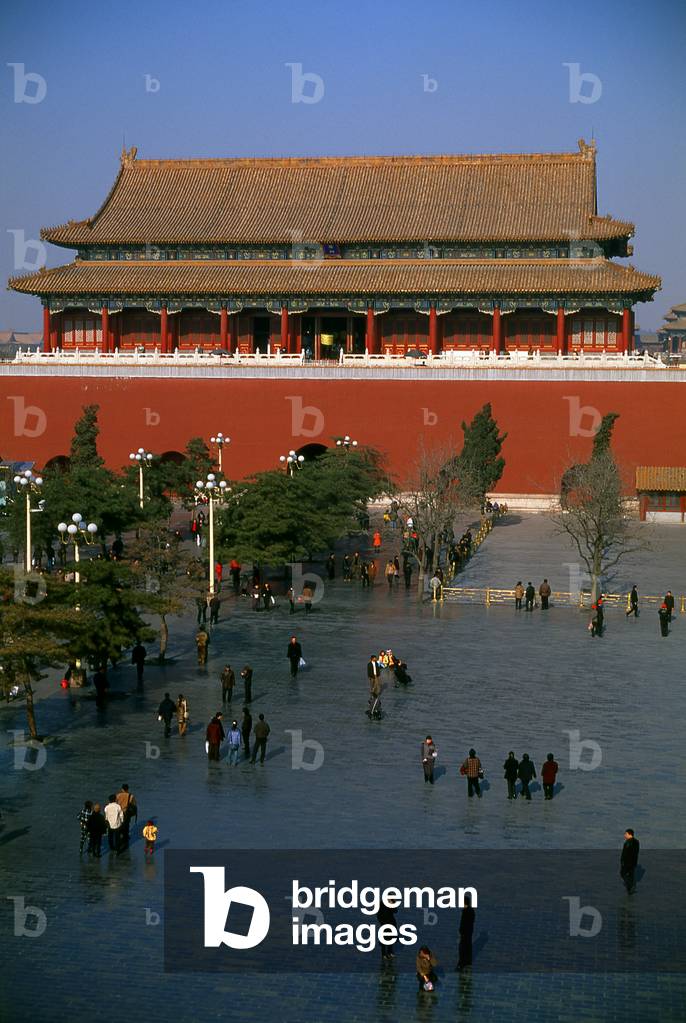 China: Duanmen (Upright Gate) and square leading to the Forbidden City (Zijin Cheng), Beijing