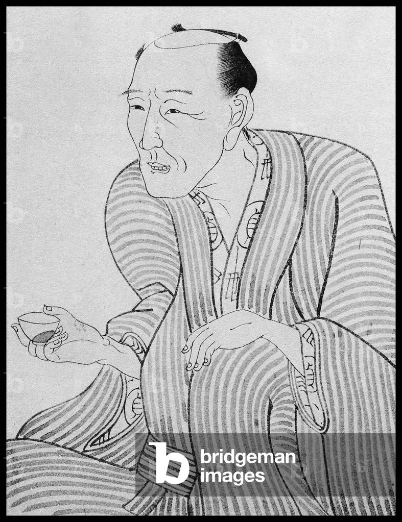 Japan: Portrait of Jippensha Ikku (1765  1831) a prolific Japanese writer active during the late Edo period of Japan