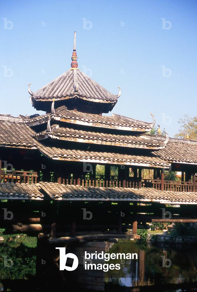 China: Dong Wind and Rain Bridge, Guangxi Provincial Museum, Nanning, Guangxi Province