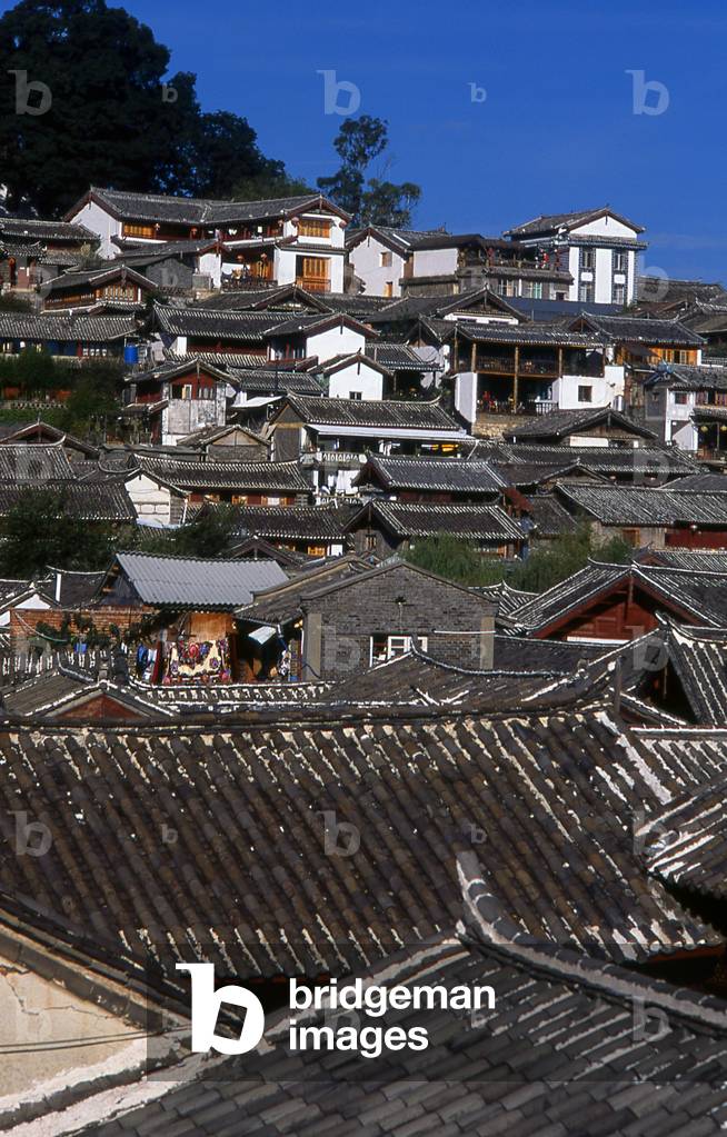 China: View over Lijiang Old Town, Yunnan Province