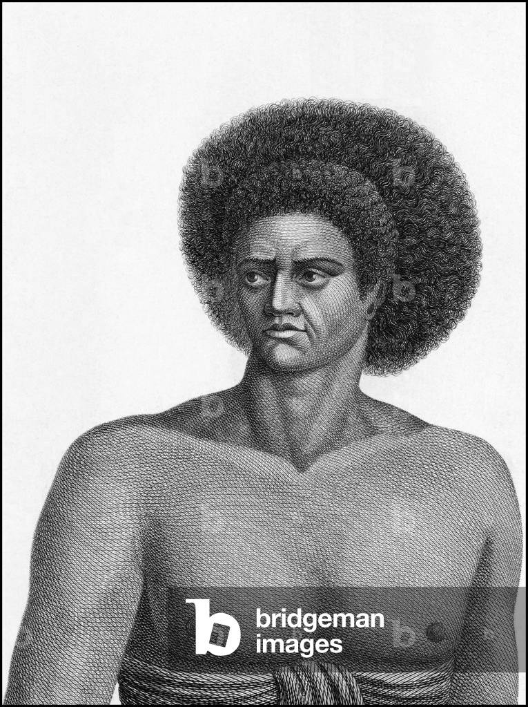 Fiji: A Fijian man, c.1785.