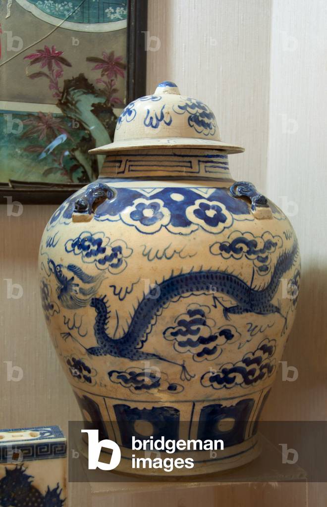 Thailand: Display of Chinese ceramics, Thaksin Folklore Museum, Songkhla Province