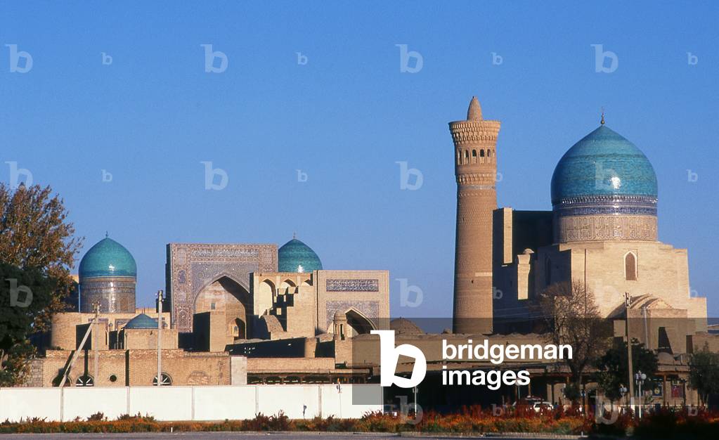 Uzbekistan: Kalyan or Kalon mosque and minaret, part of the Po-i-Kalyan complex, Bukhara