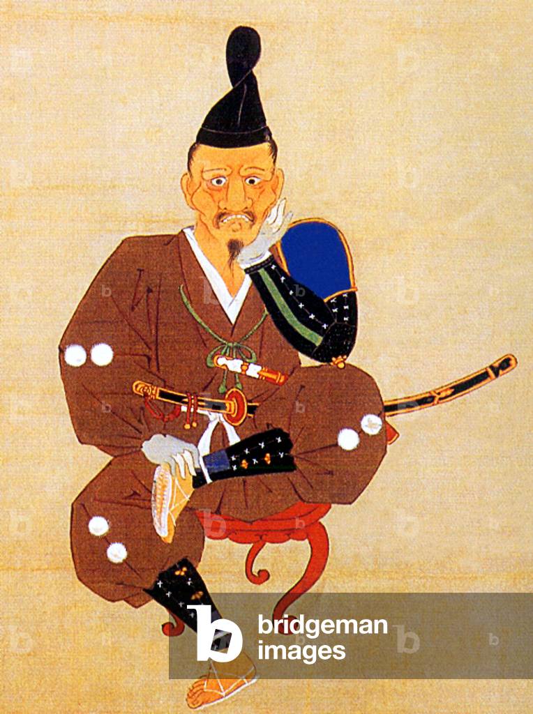 Tokugawa Ieyasu (1543-1616) after his defeat at Mikatagahara by the forces of Takeda Shingen, 6 January 1573 (print)