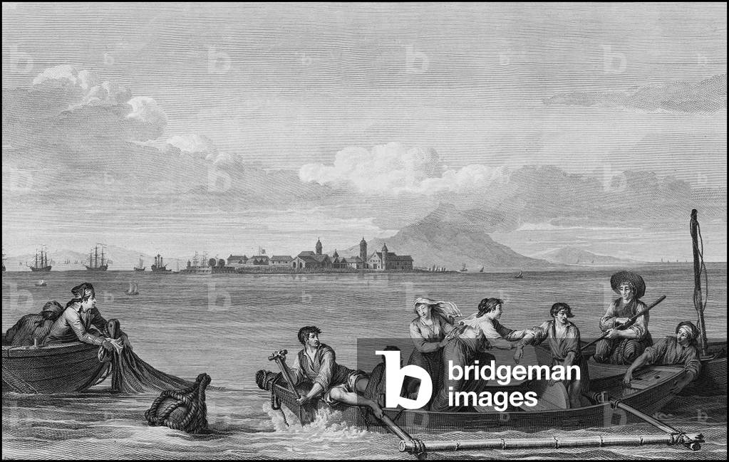 Phillipines: A view of Cavite in the Bay of Manila.