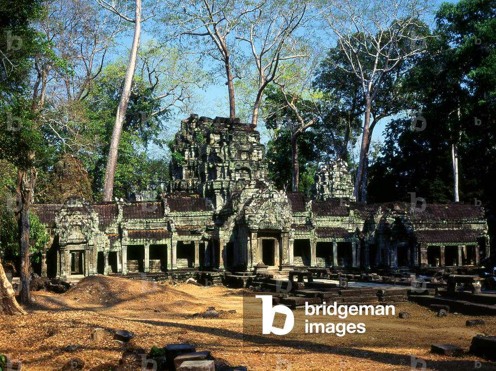 Cambodia: Eastern entrance to Ta Prohm, Angkor