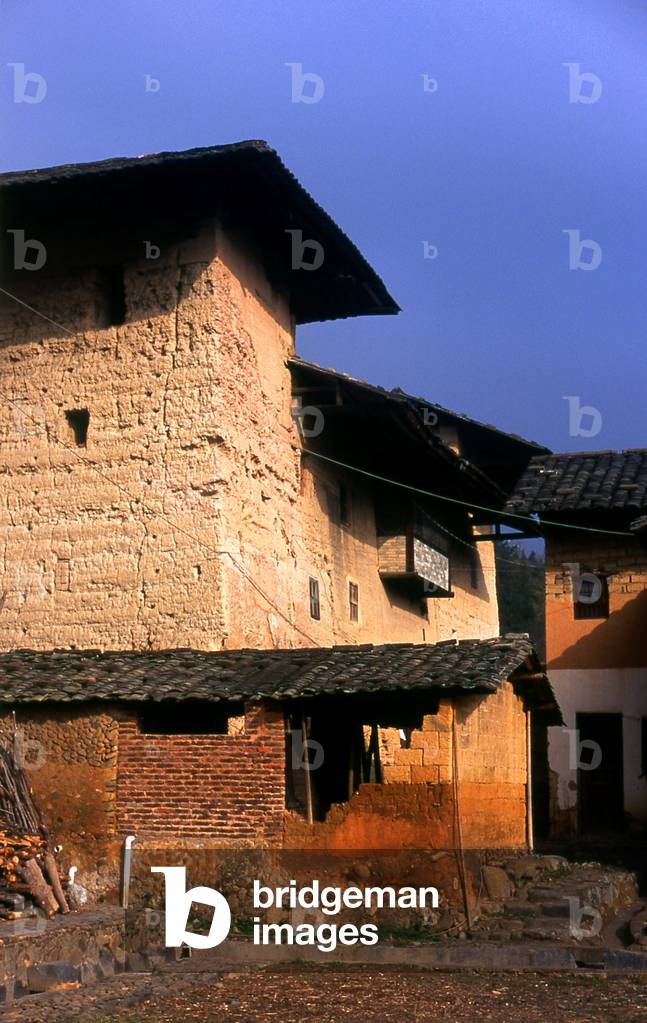 China: Hakka housing near Hukeng, Yongding County, Fujian Province